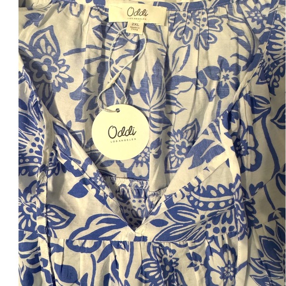 Oddi‎  Los Angeles BLUE OASIS DRESS size XXL NEW - Picture 7 of 10
